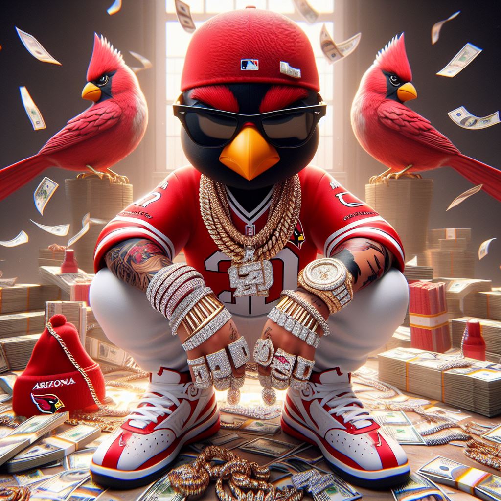 Arizona Cardinals, Cardinals, Big Red, Mascot, Canvas, NFL, King, King Canvas, Sport, Wall art