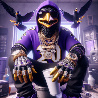 Ravens, Baltimore Ravens, Mascot, Canvas, NFL, King, King Canvas, Sport, Wall art