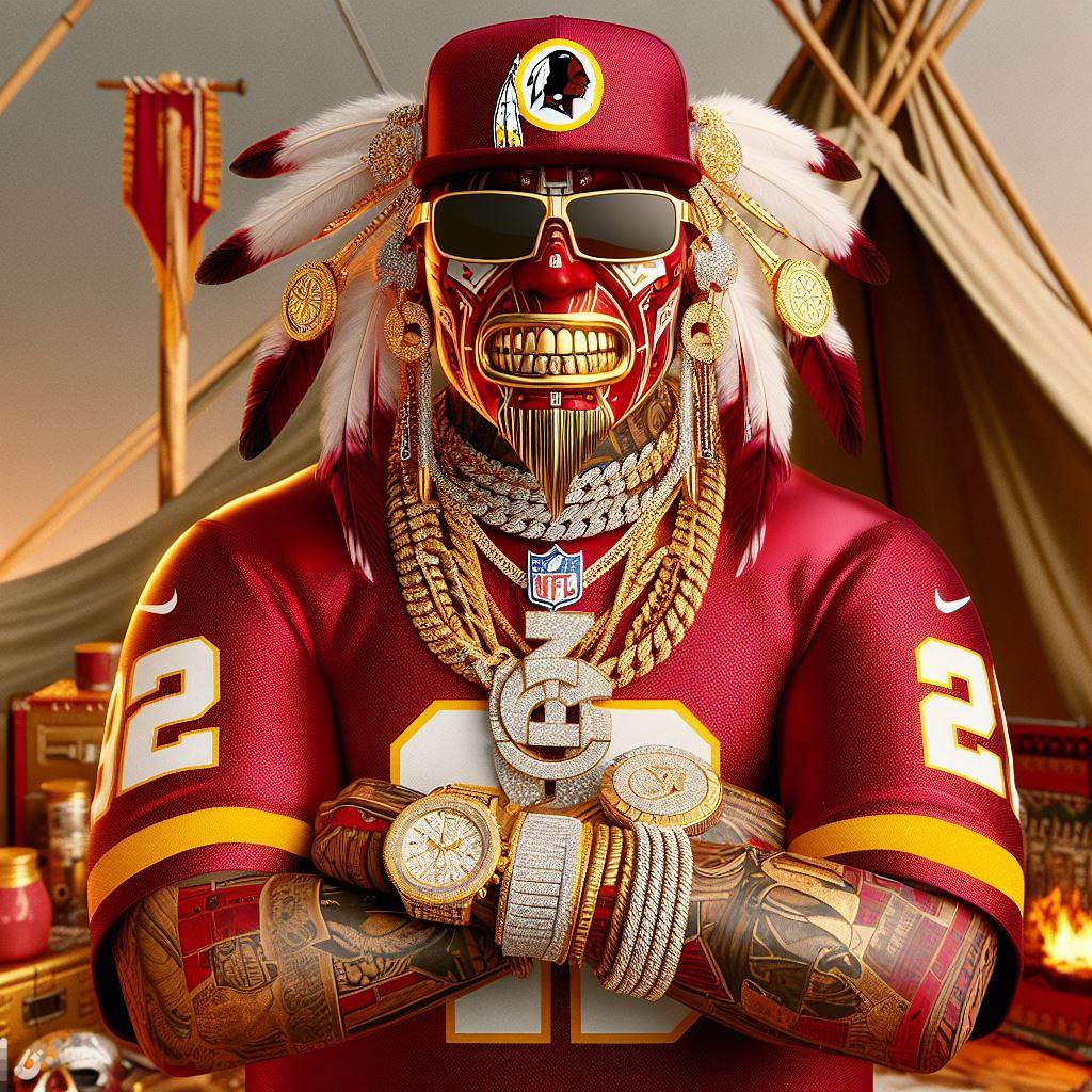 Redskins, Commanders, Washington, Mascot, Canvas, NFL, King, King Canvas, Sport, Wall art