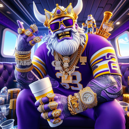 Vikings, Minnesota Vikings, Mascot, Canvas, NFL, King, King Canvas, Sport, Wall art